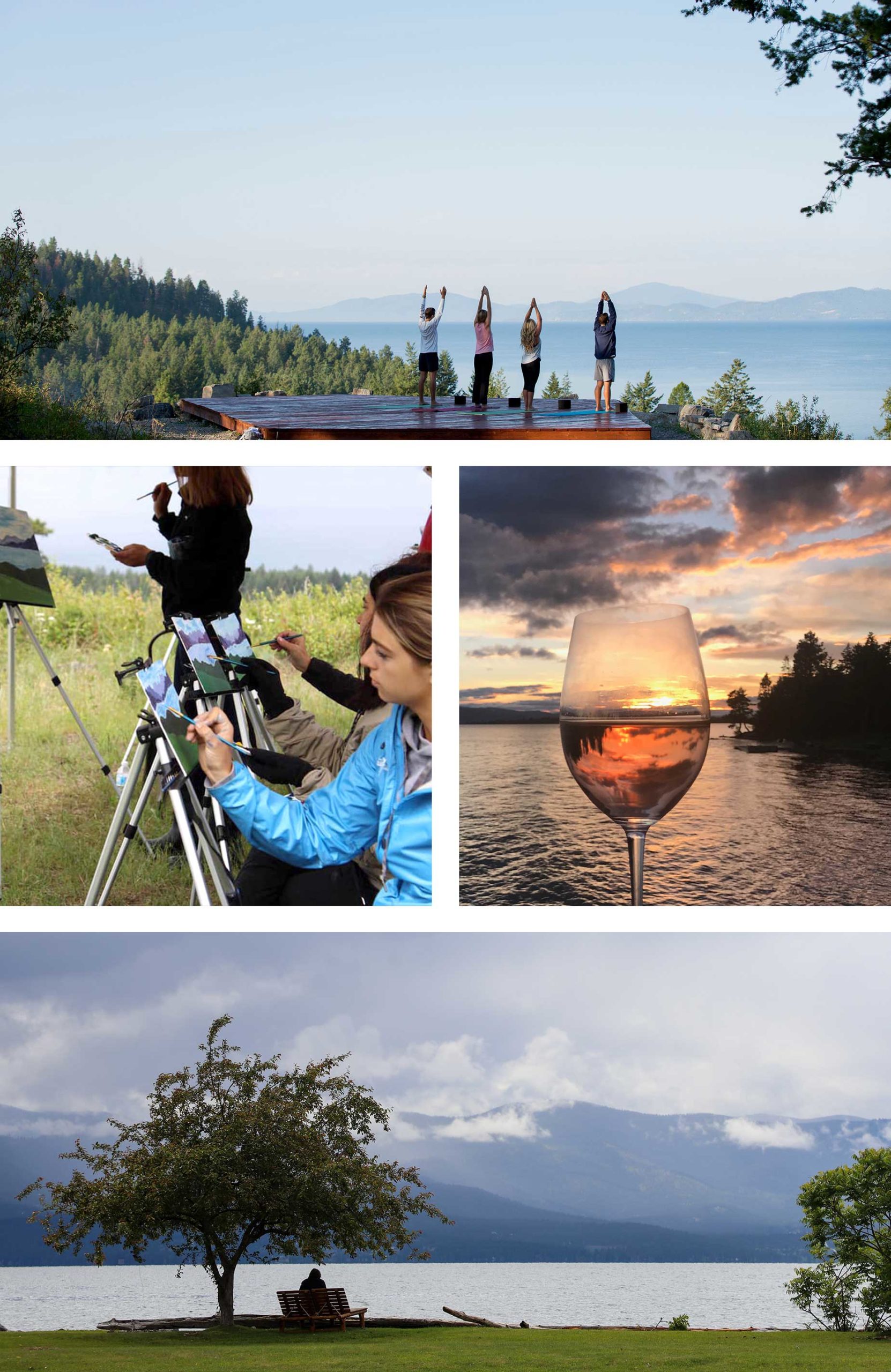 Painting, wine, yoga - Montana