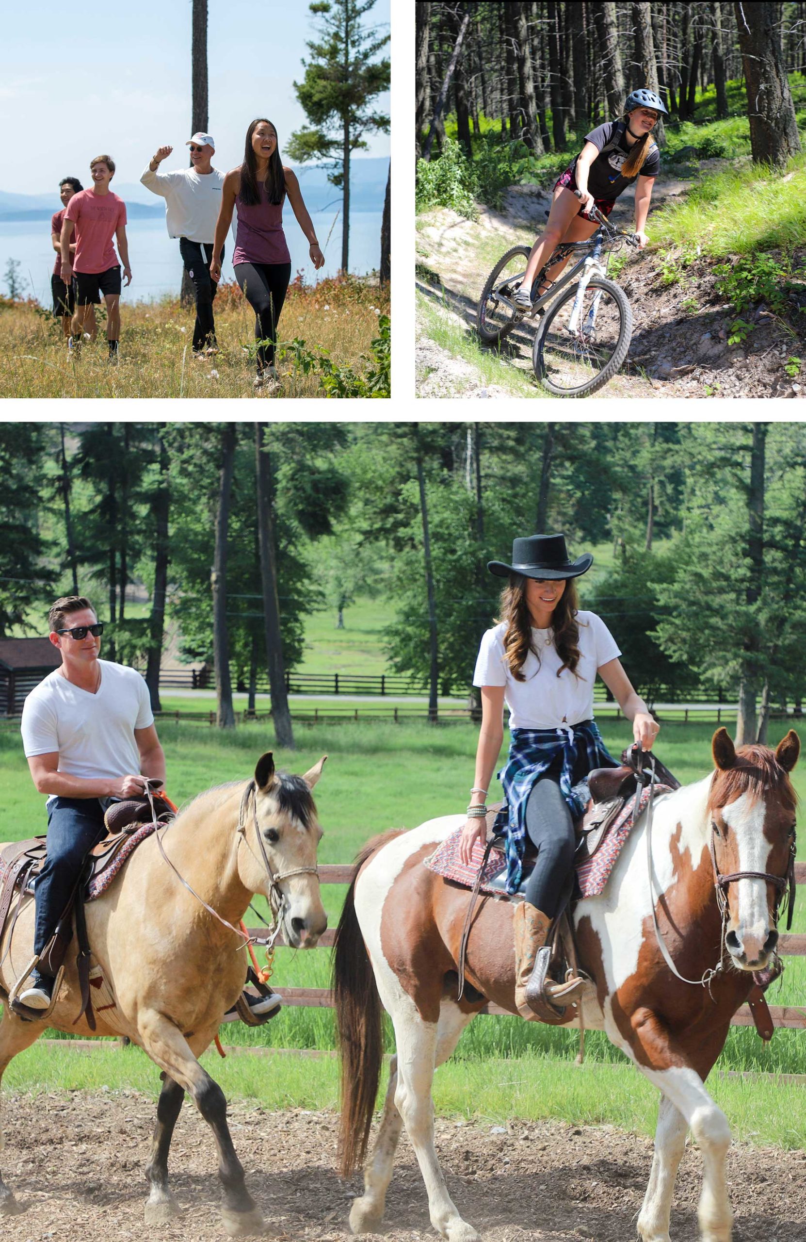 Montana - Horseback ride, mountain biking, hiking