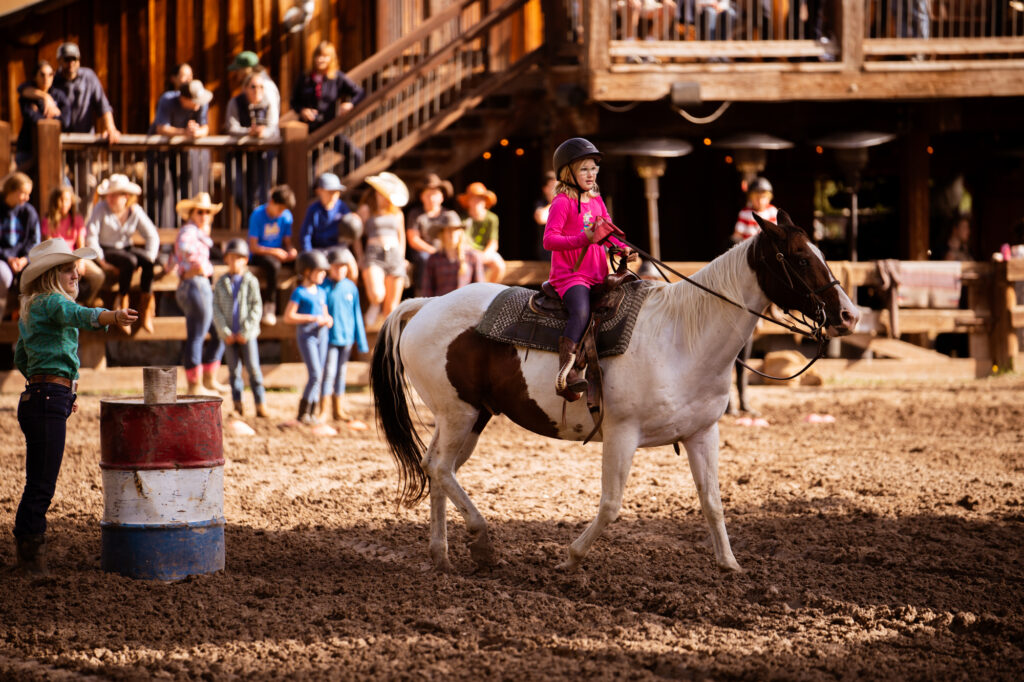 KIDS BARREL RACING - Flathead Lake Lodge